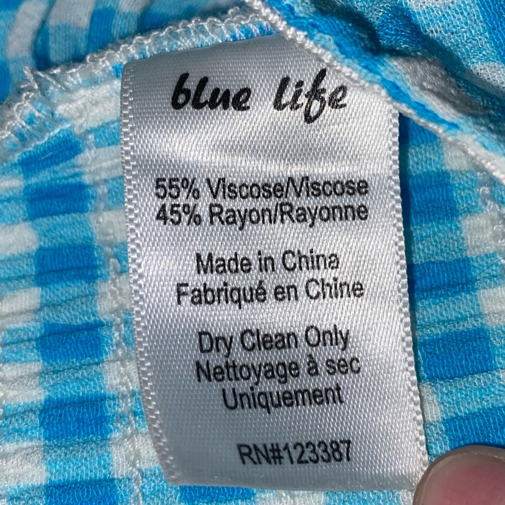 Woman's Planet Blue Tie Bandeau Top XS/S - Picture 5 of 7